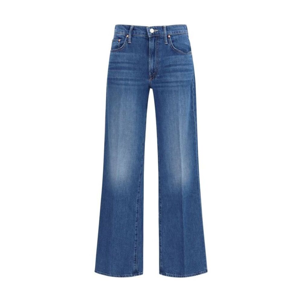Mother Denim Blue Cotton Relaxed Fit Women's Jeans